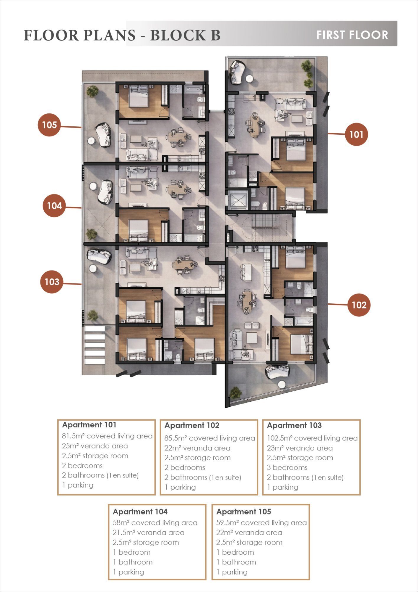 1 BR Apartment in Livadia, Larnaca photo 19