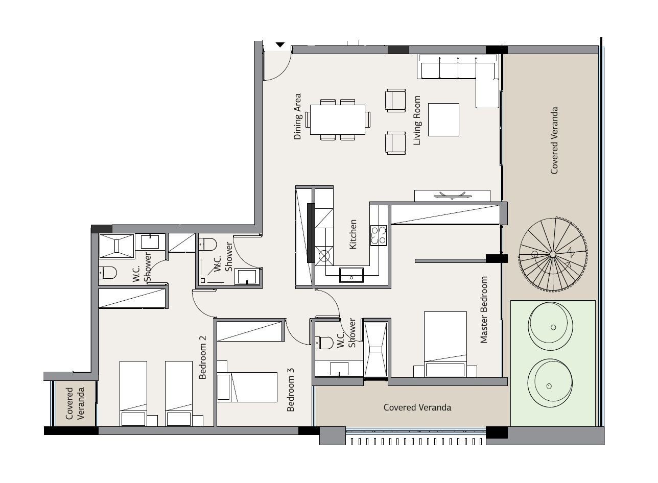 3 BR Penthouse in Germasogeia, Limassol photo 23