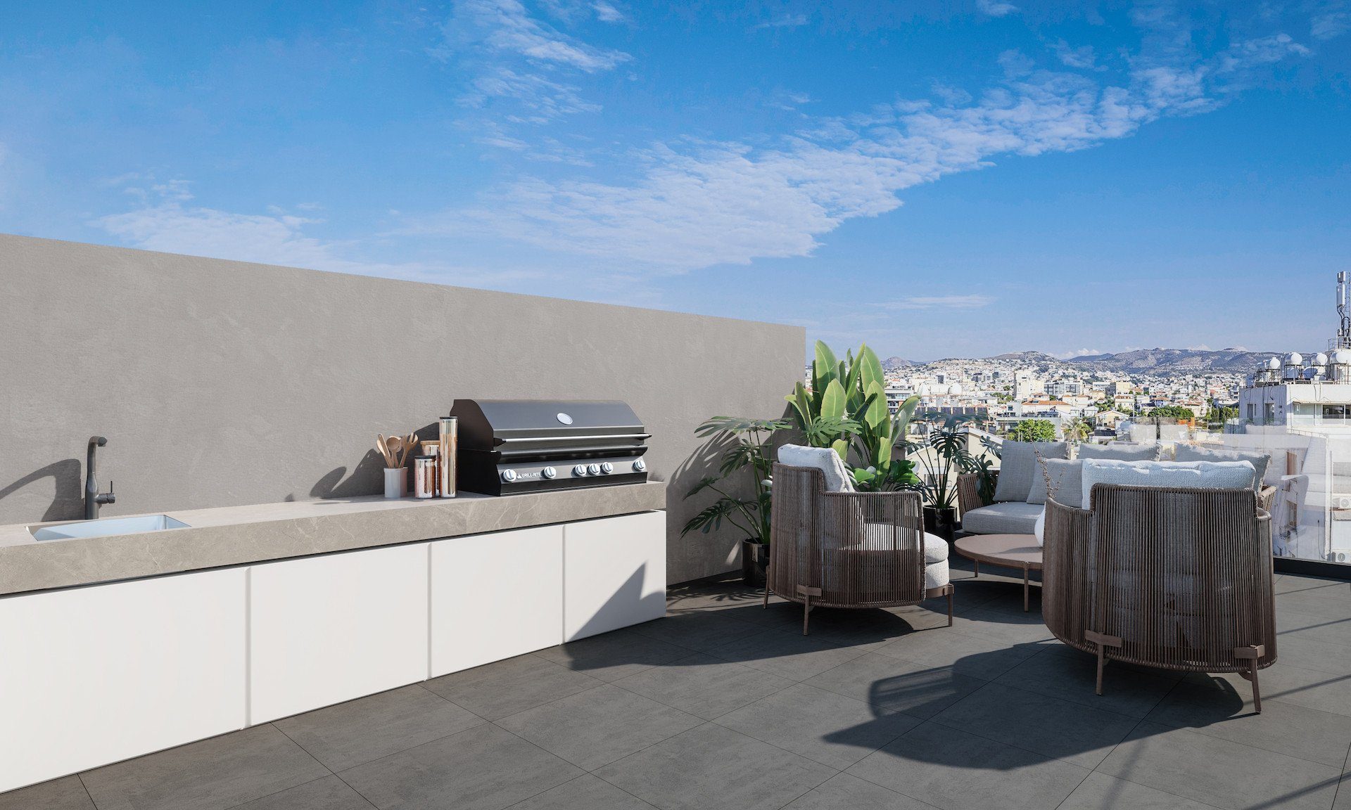 2 BR Penthouse in Mesa Geitonia, Limassol
