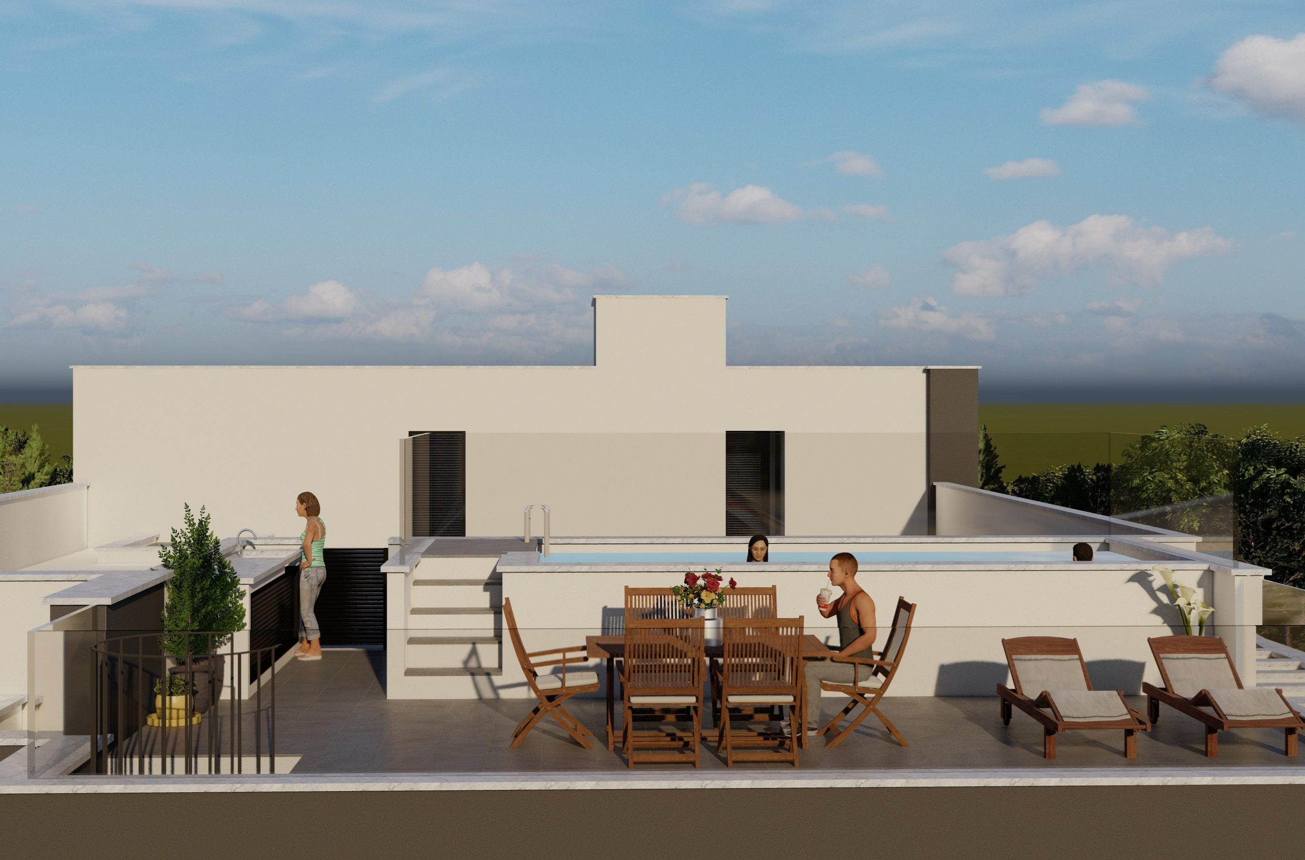 3 BR Penthouse with Swimming Pool and Extra Room in Agios Athanasios, Limassol photo 3
