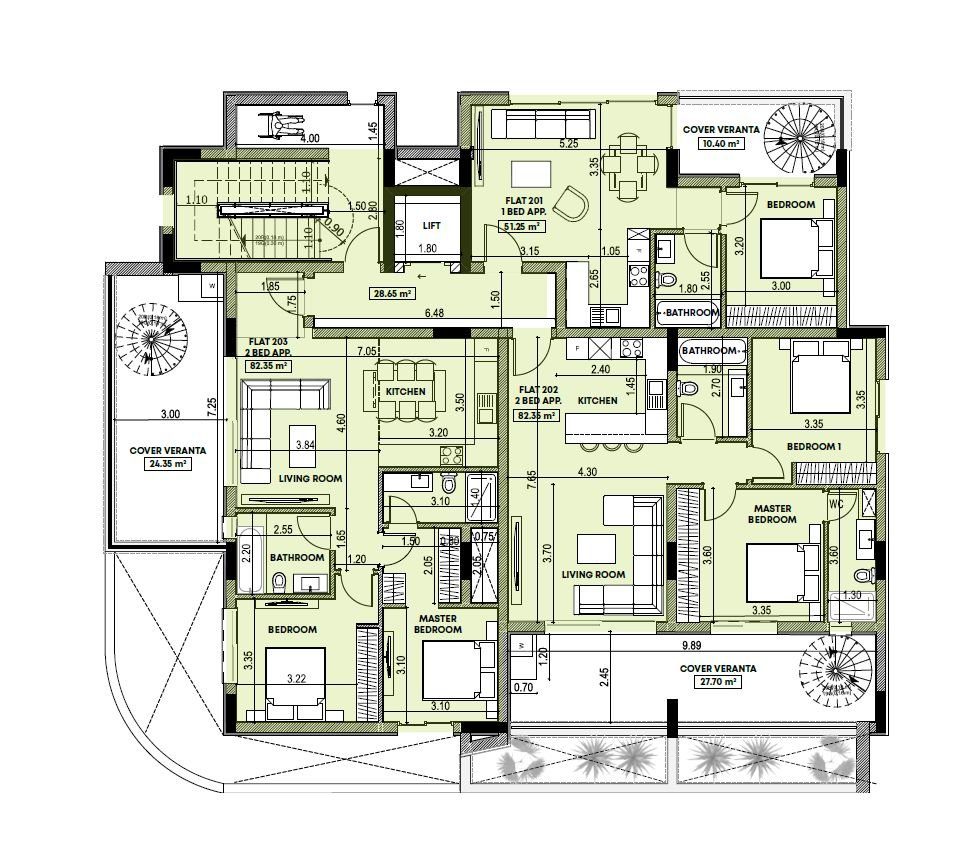 1 BR Penthouse in Polemidia, Limassol photo 15