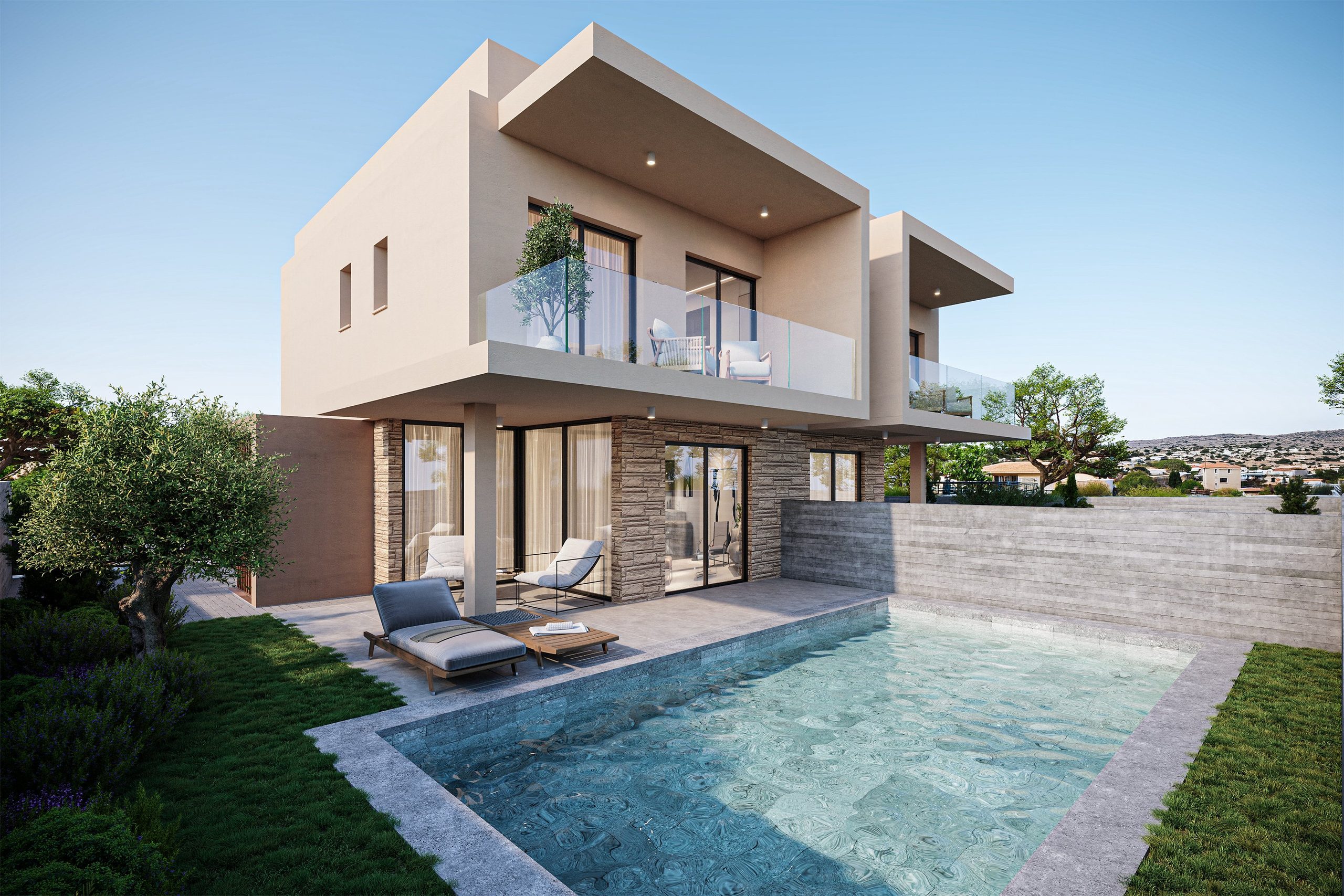 3 BR Semi-detached Villa in Geroskipou, Paphos photo 2