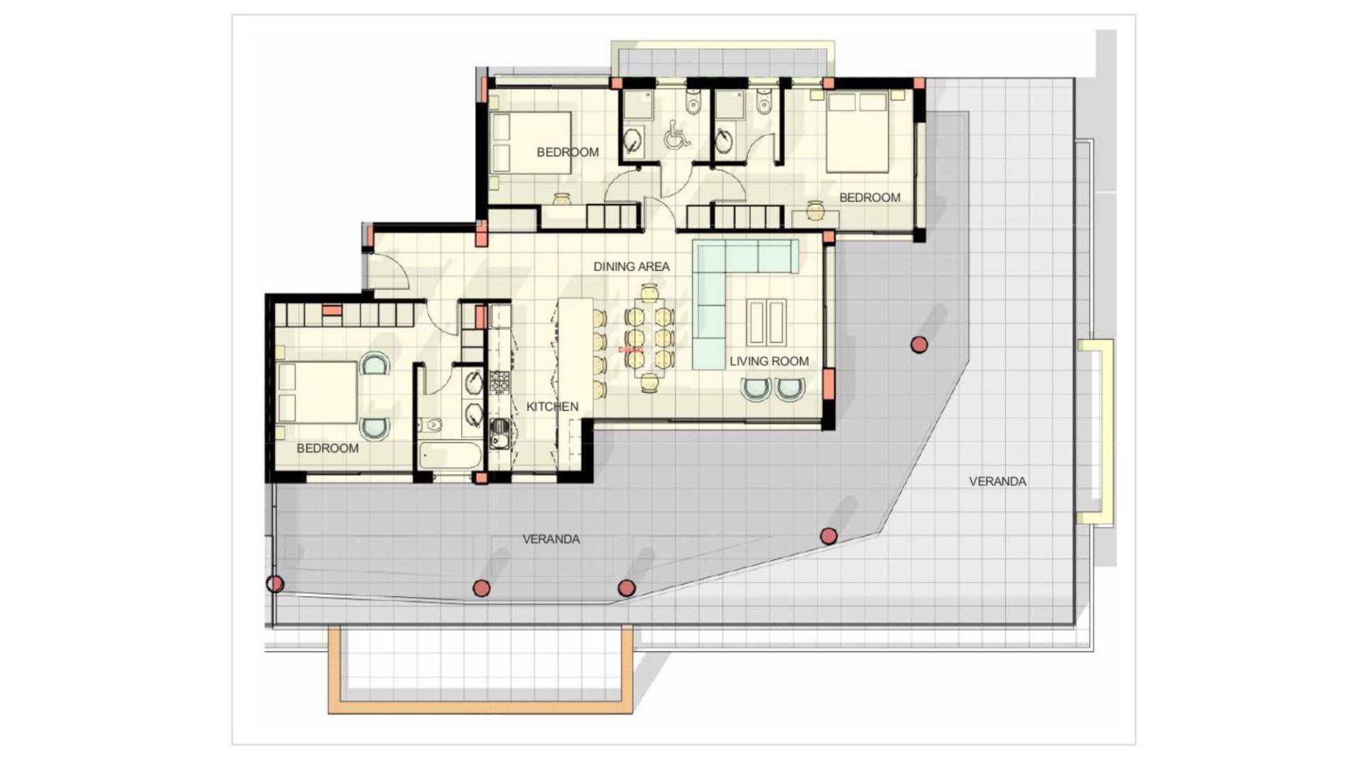 3 BR Penthouse in Chlorakas, Paphos photo 5