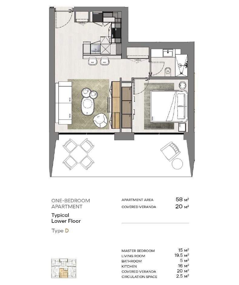 1 BR Apartment in Potamos Germasogeias, Limassol photo 16