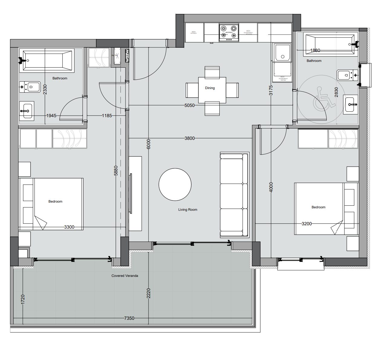 2 BR Apartment in Asomatos, Limassol photo 24
