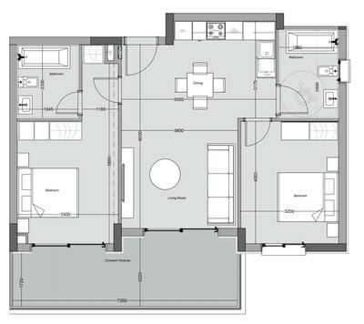 Apartament z 2 syp. w Asomatos, Limassol, miniatura 24