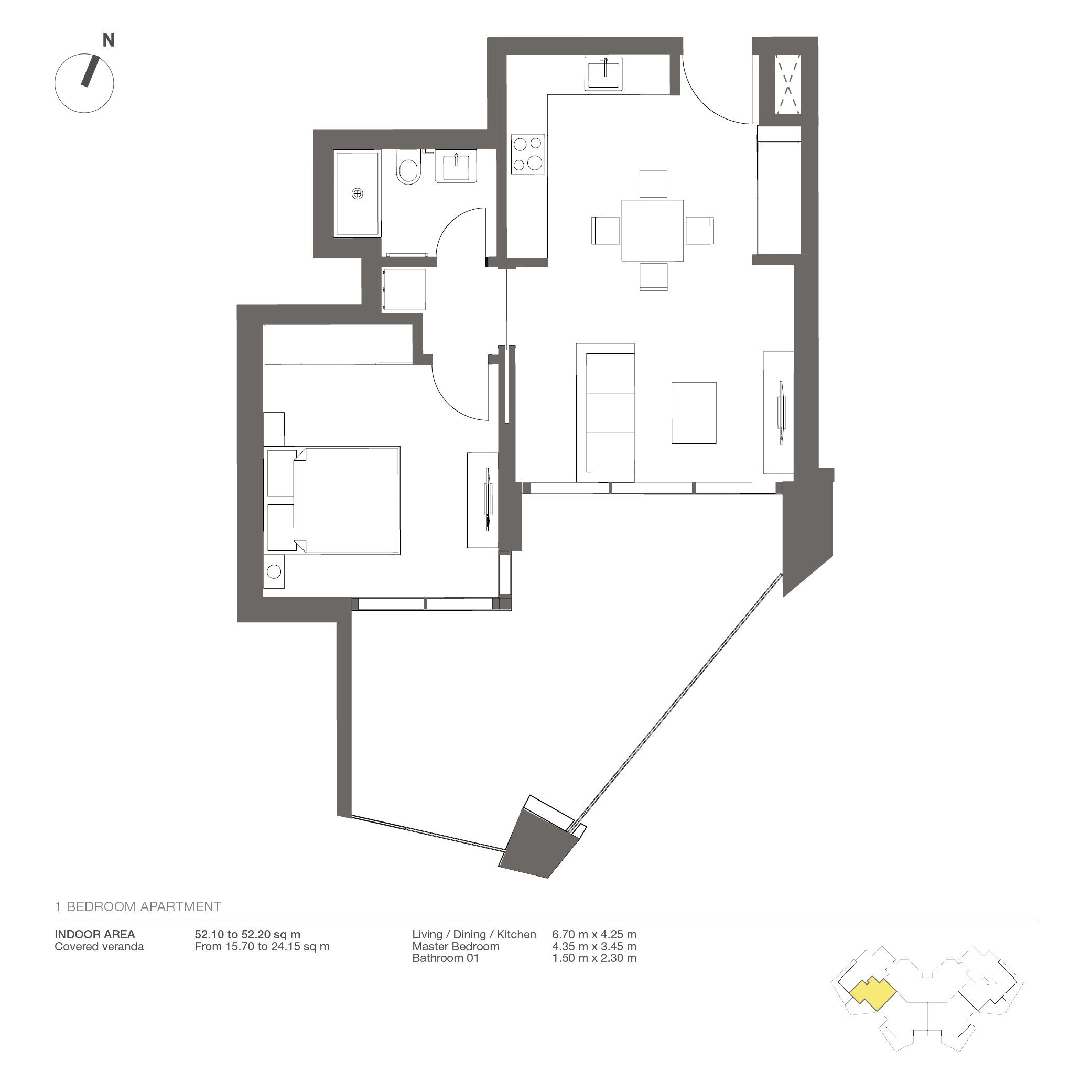 1 BR Apartment in Potamos Germasogeias, Limassol photo 16