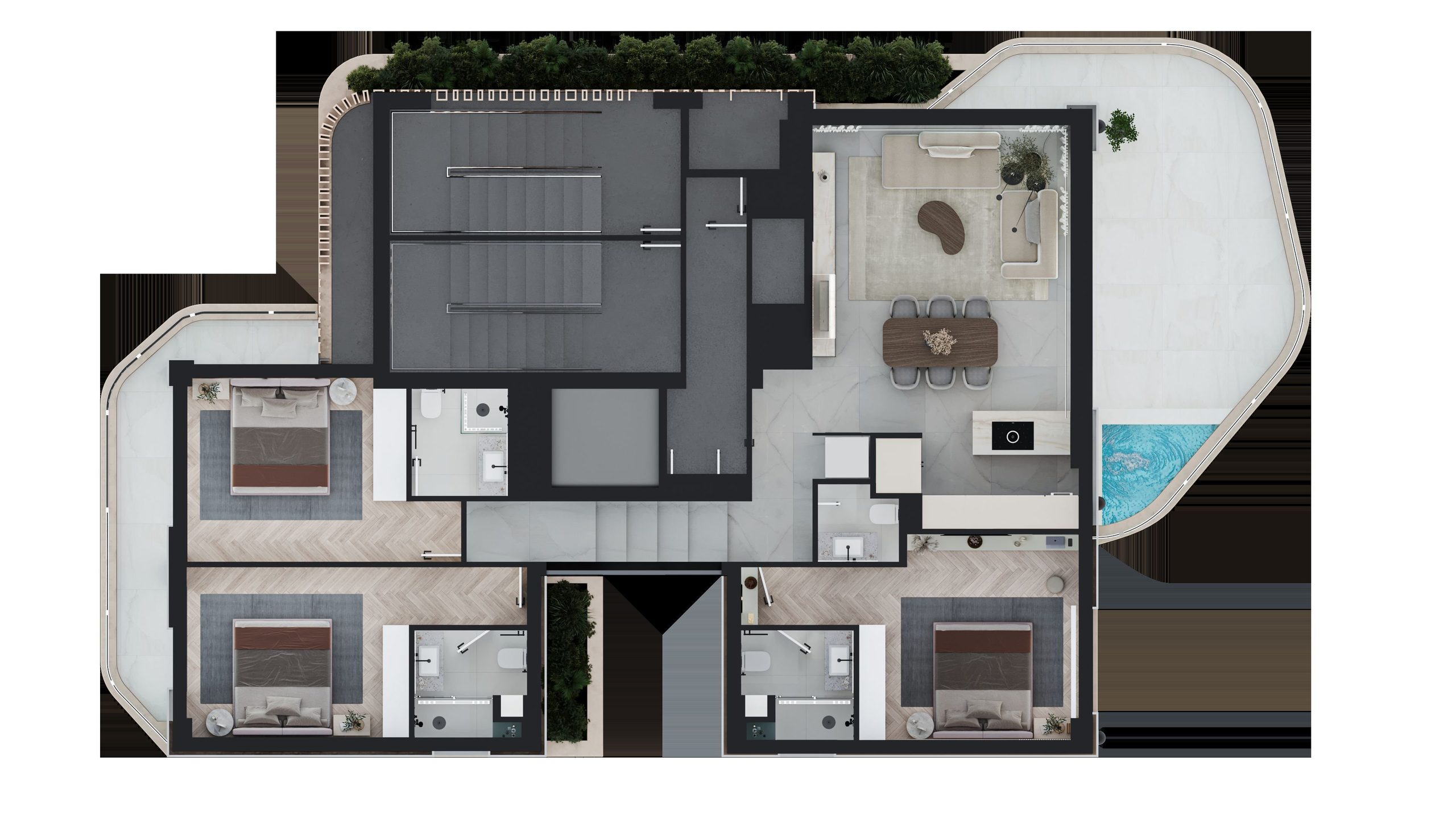 3 BR Apartment in Arch Makarios III, Larnaca photo 10