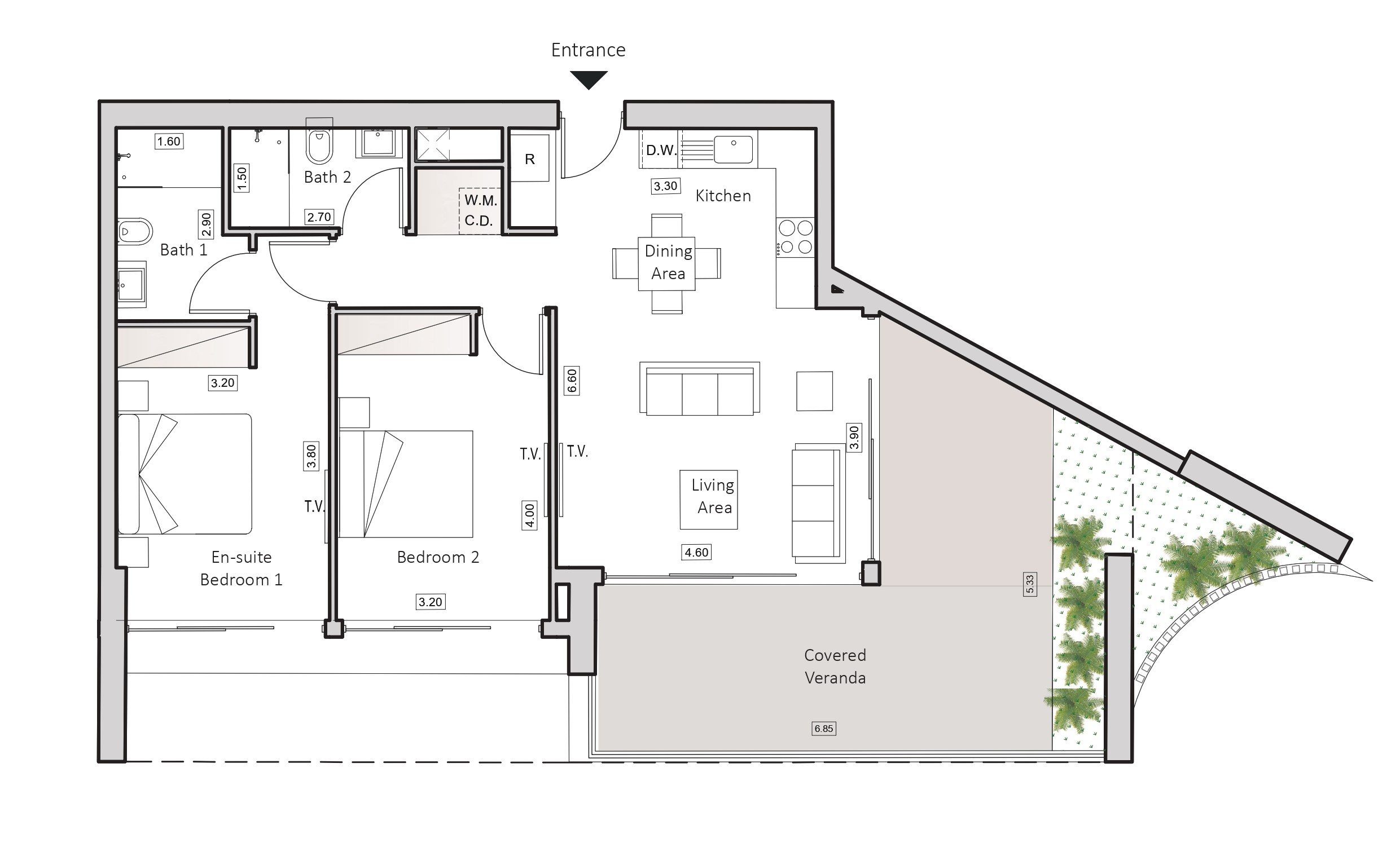 2 BR Apartment in Arch Makarios III, Larnaca photo 13