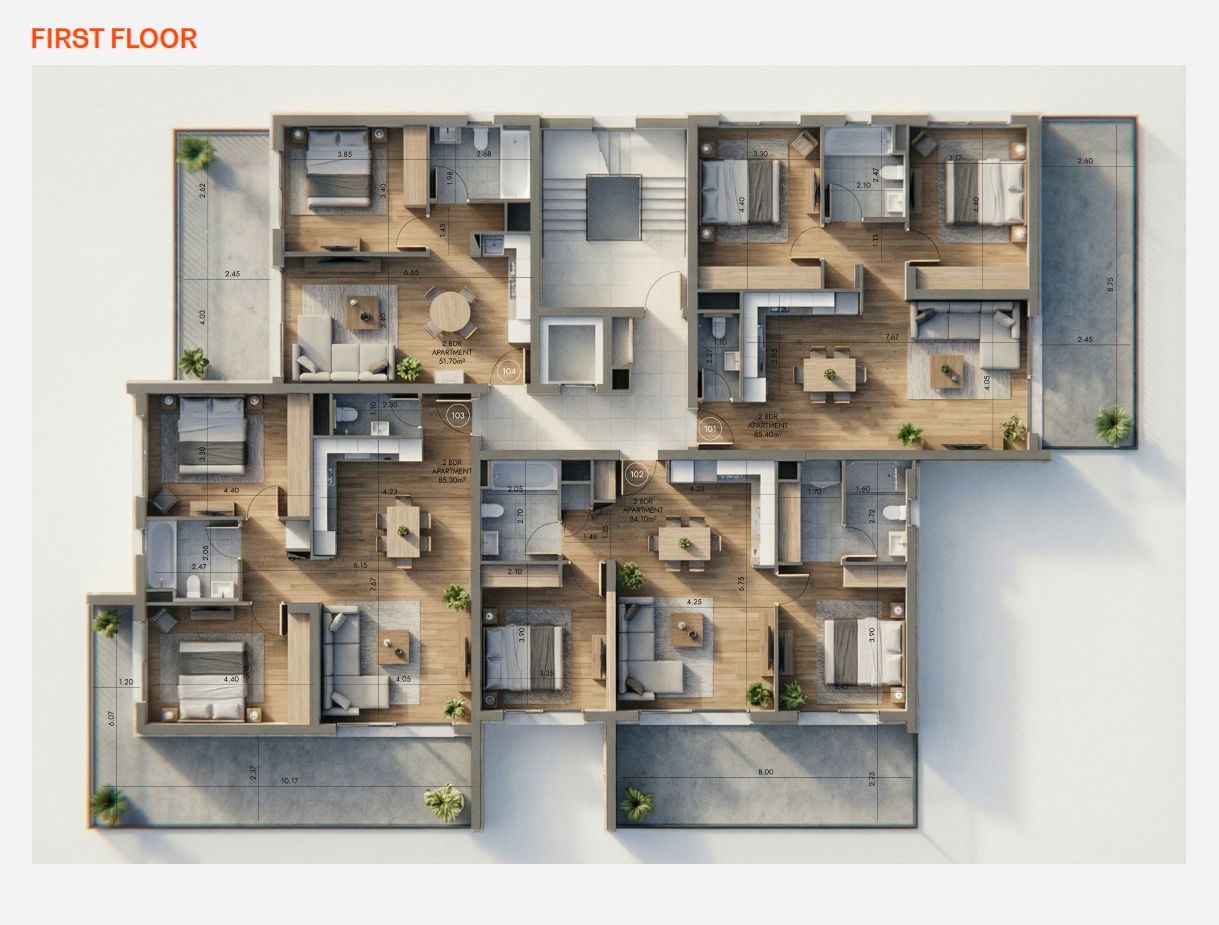Apartament z 2 syp. w Potamos Germasogeias, Limassol, zdjęcie 14