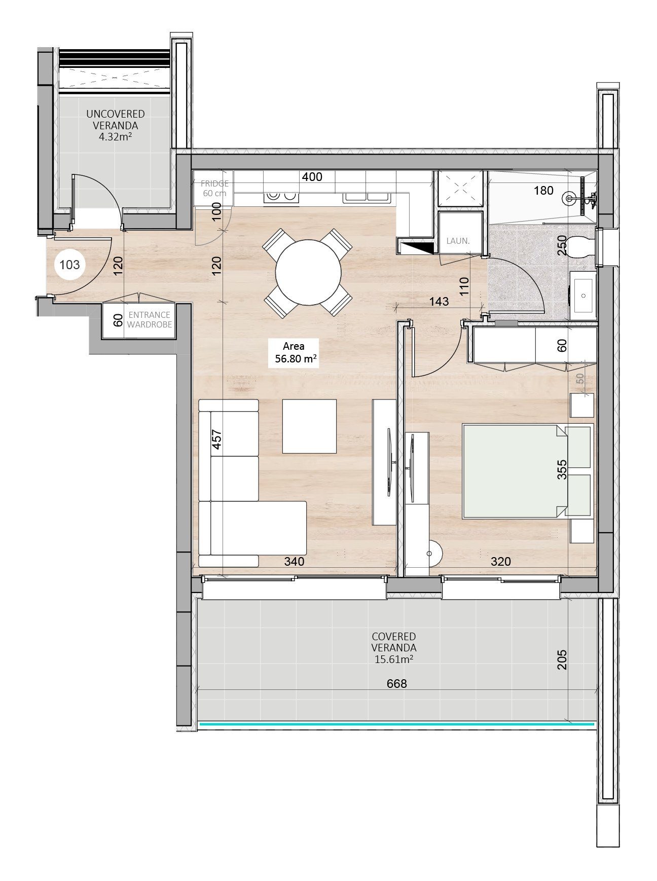 1 BR Apartment in Kapsalos, Limassol photo 9