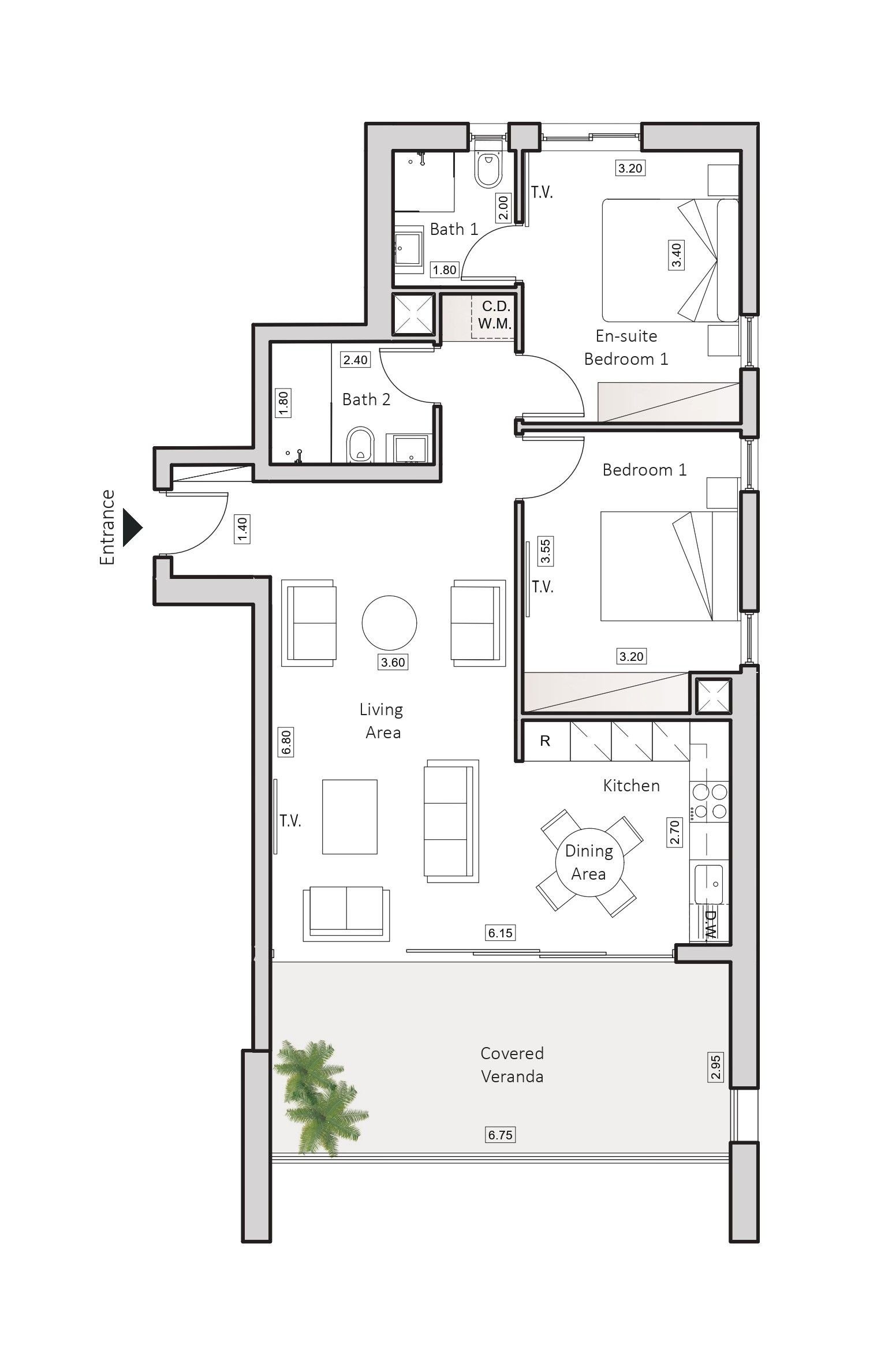 2 BR Apartment in Arch Makarios III, Larnaca photo 13