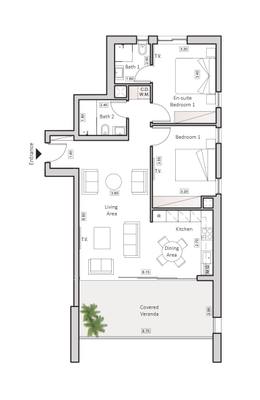 2 BR Apartment in Arch Makarios III, Larnaca thumbnail 13