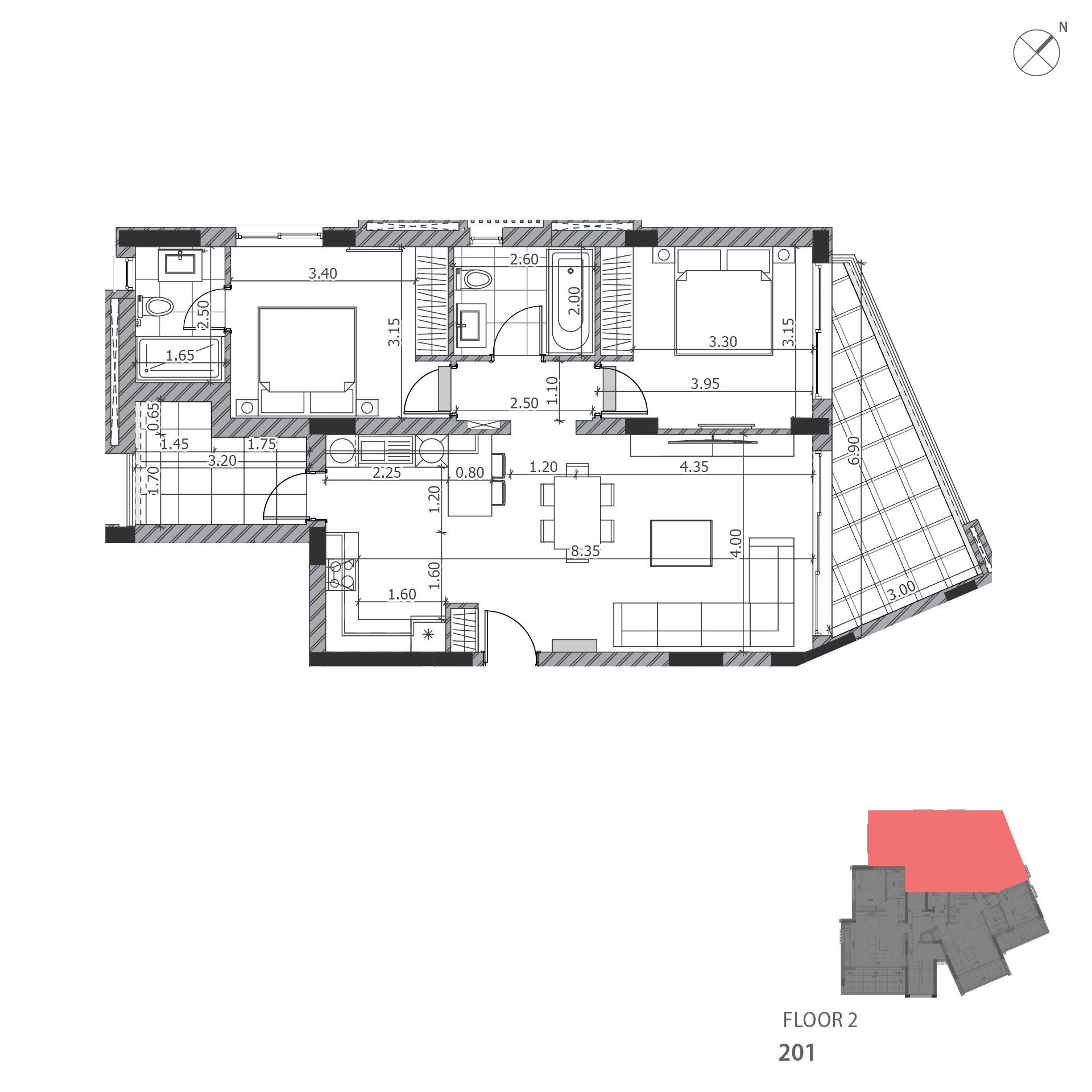 2 BR Apartment in Katholiki, Limassol photo 16