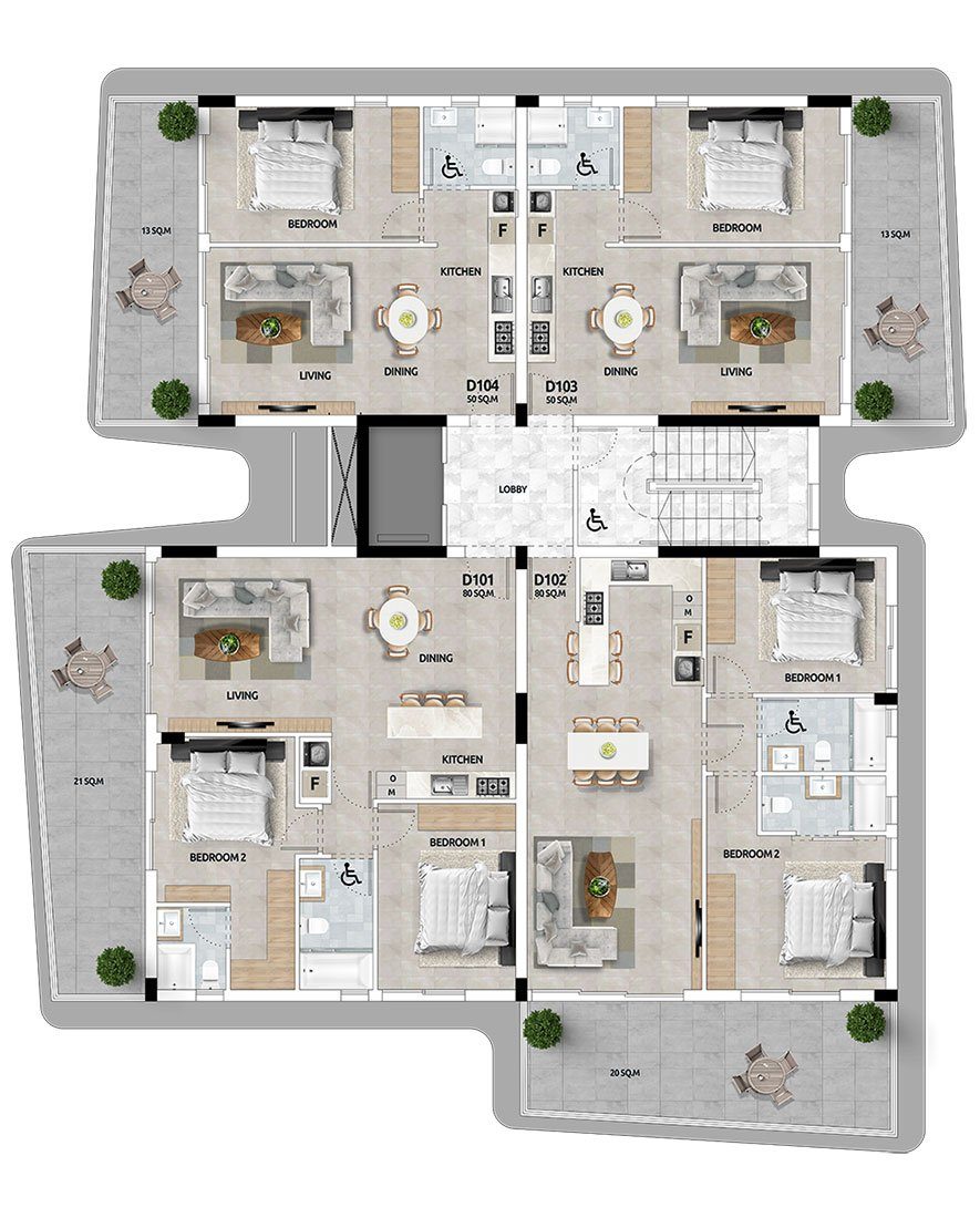 2 BR Apartment in Livadia, Larnaca photo 16