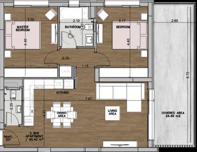 2 BR Apartment in Potamos Germasogeias, Limassol thumbnail 13