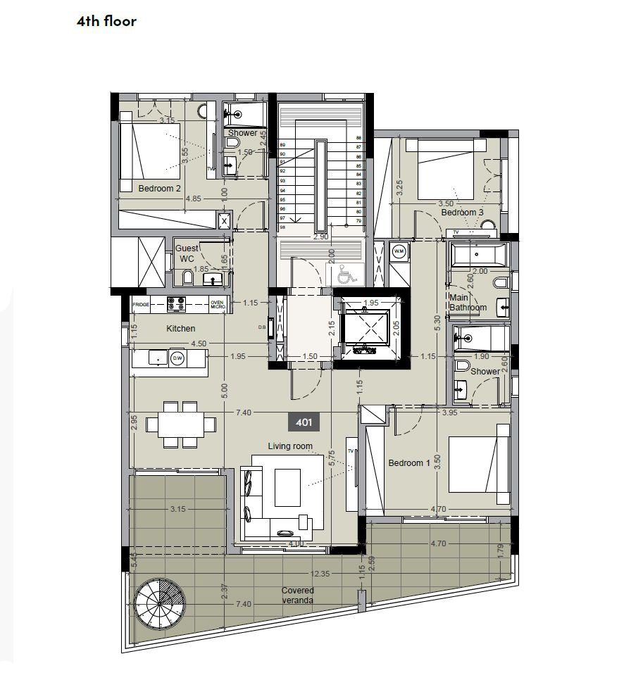 3 BR Penthouse in Potamos Germasogeias, Limassol photo 12