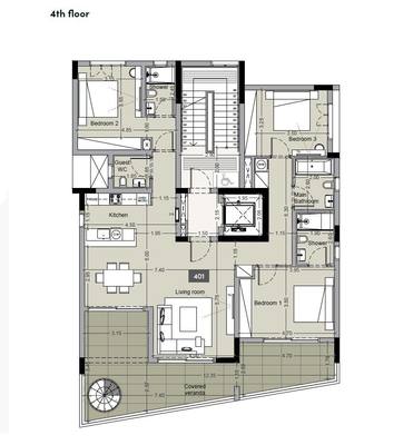 3 BR Penthouse in Potamos Germasogeias, Limassol thumbnail 12