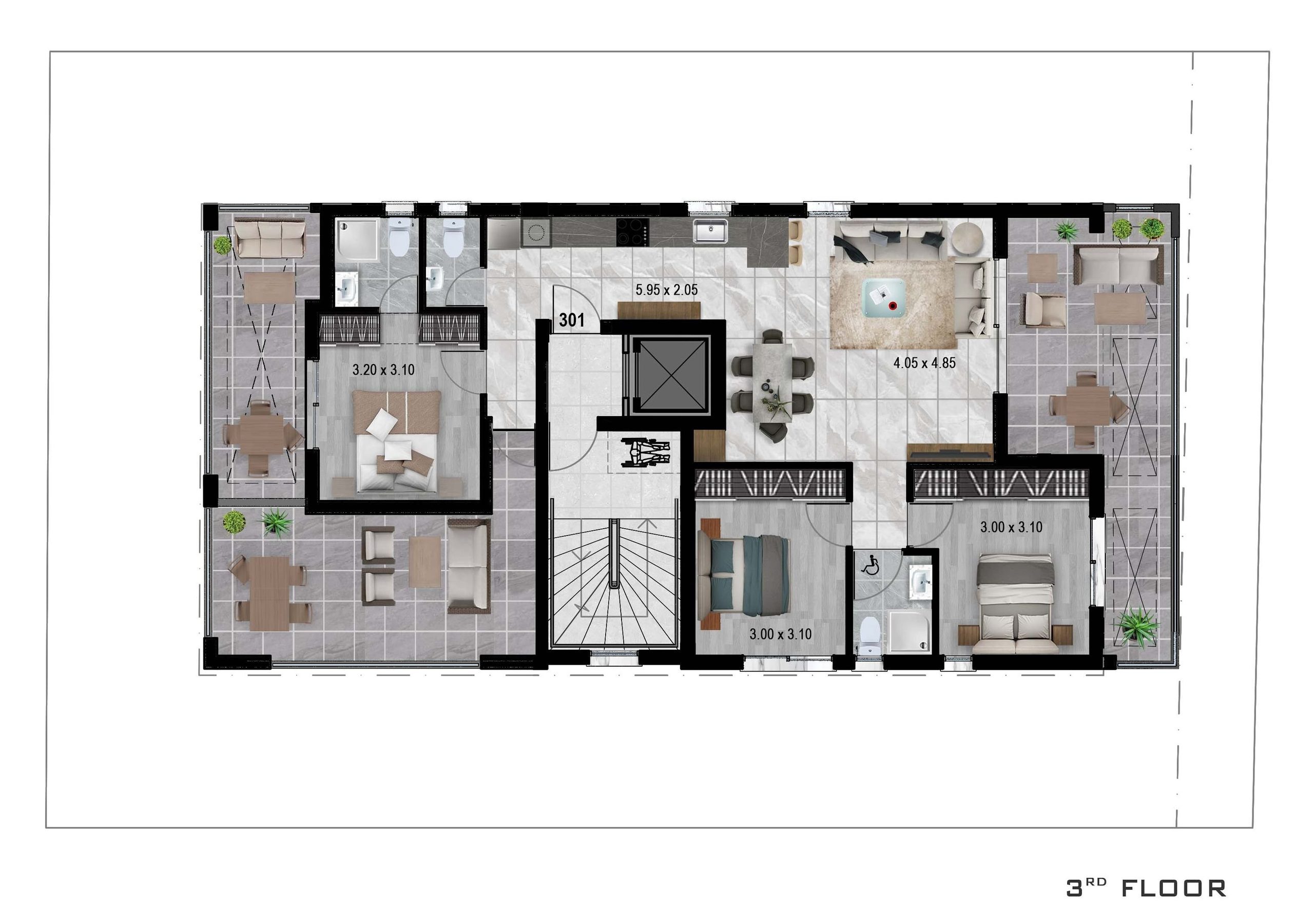 3 BR Apartment in Kato Polemidia, Limassol photo 10