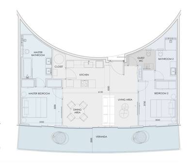 2 BR Apartment in Agia Napa, Famagusta thumbnail 10