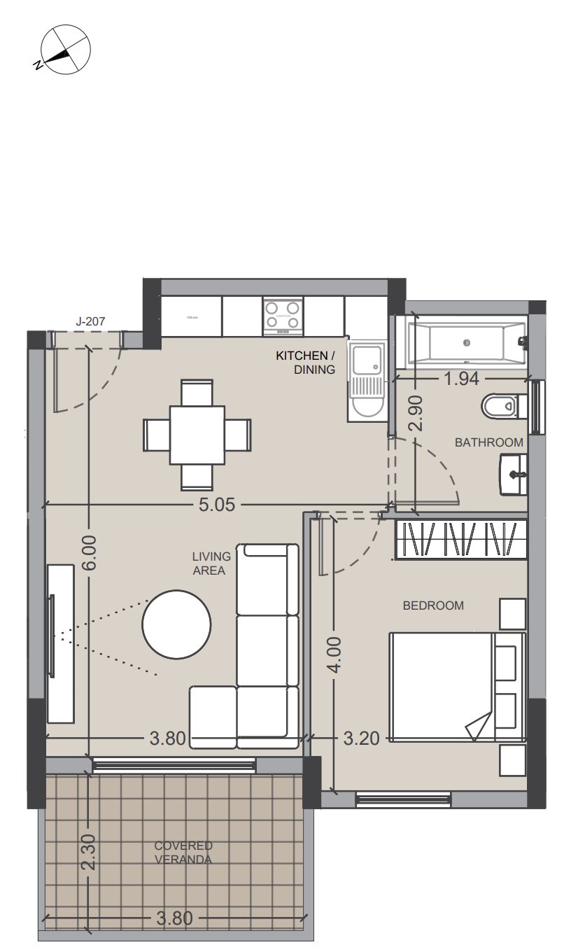 1 BR Apartment in Asomatos, Limassol photo 22