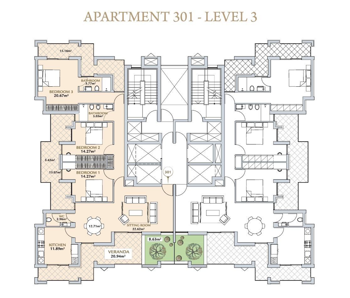 3 BR Apartment in Parekklisia, Limassol photo 11