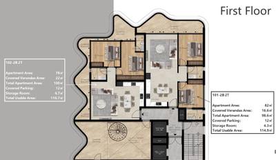 Apartament z 2 syp. w Agios Theodoros, Paphos, miniatura 12