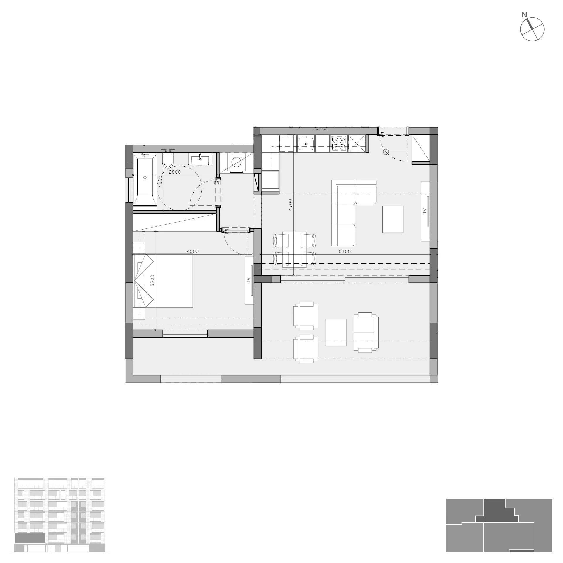 1 BR Apartment in Germasogeia photo 9
