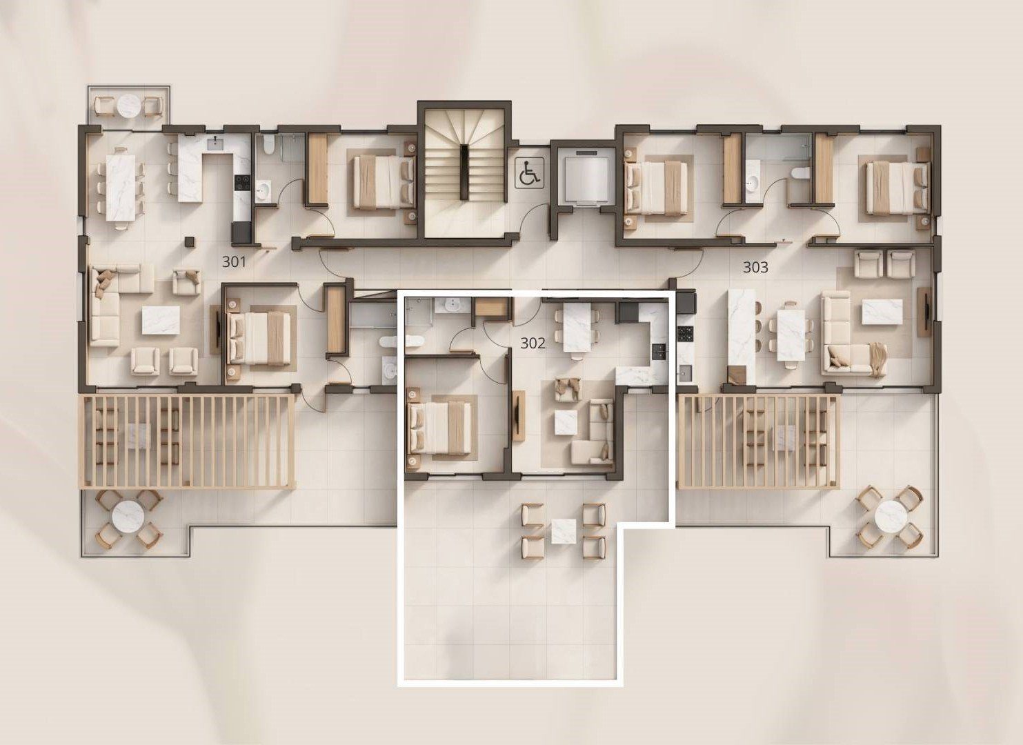 1 BR Penthouse in Geroskipou, Paphos photo 11