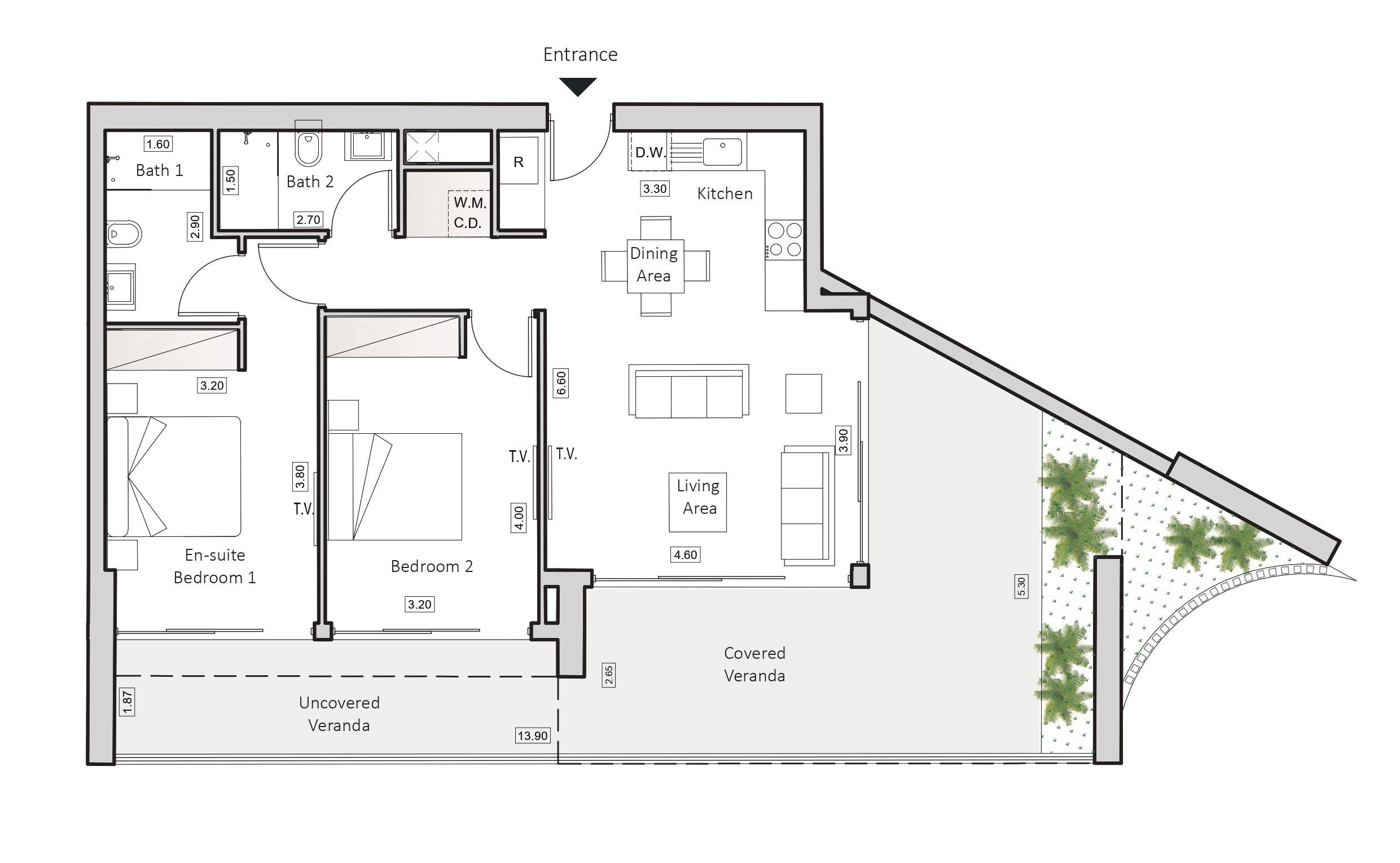 2 BR Apartment in Arch Makarios III, Larnaca photo 13