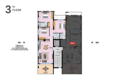 3 BR Penthouse in Larnaca Center, Larnaca thumbnail 7