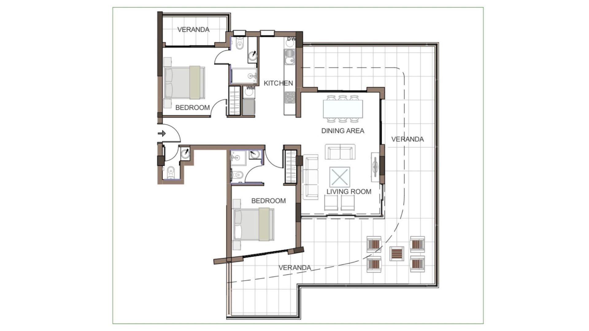 2 BR Penthouse in Trachoni, Limassol photo 12