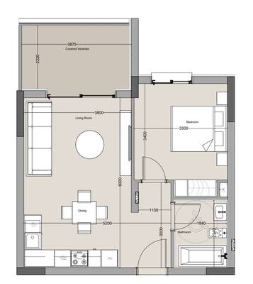 Apartament z 1 syp. w Asomatos, Limassol, miniatura 25