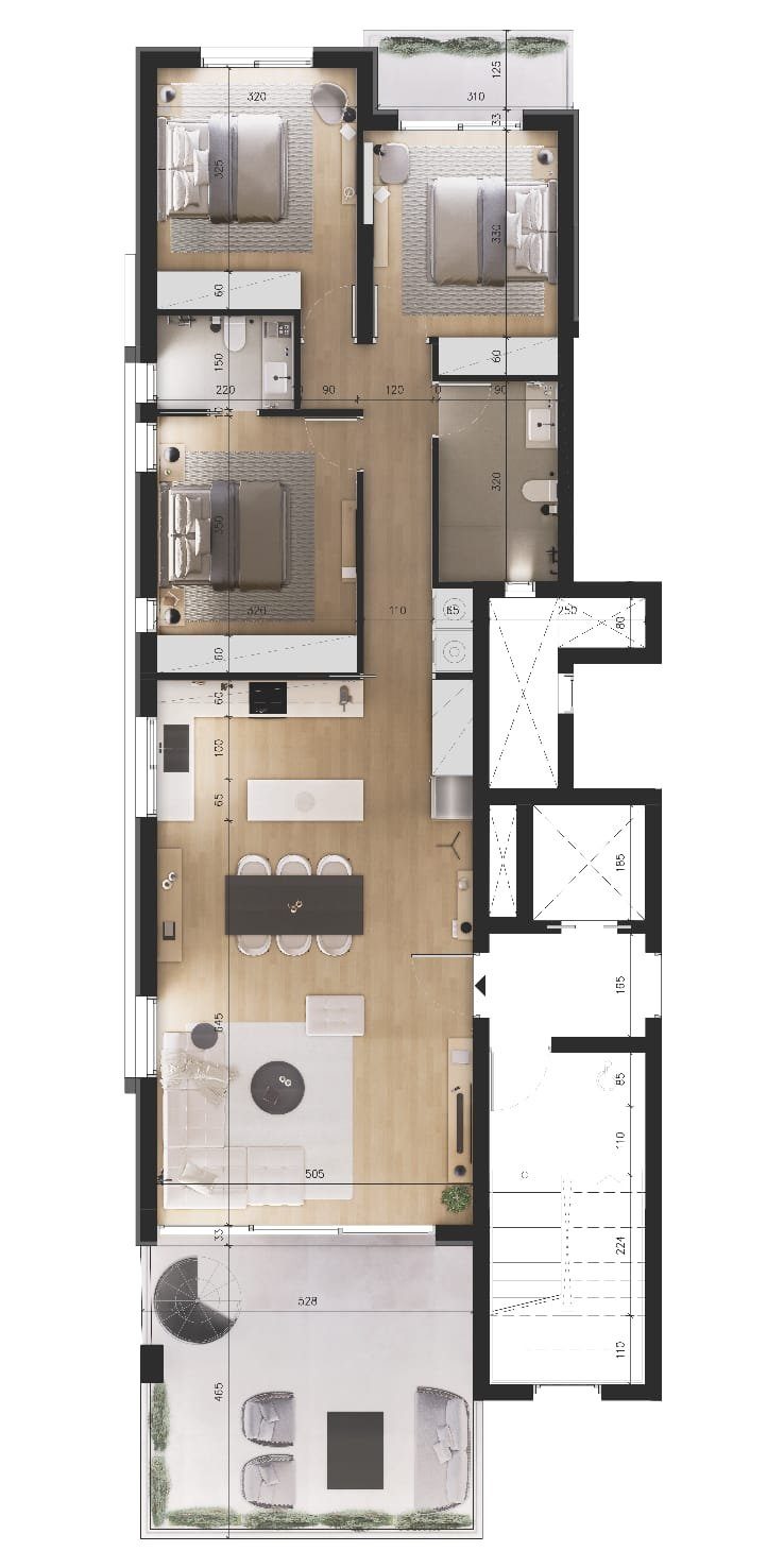 3 BR Penthouse in Agios Athanasios, Limassol photo 7
