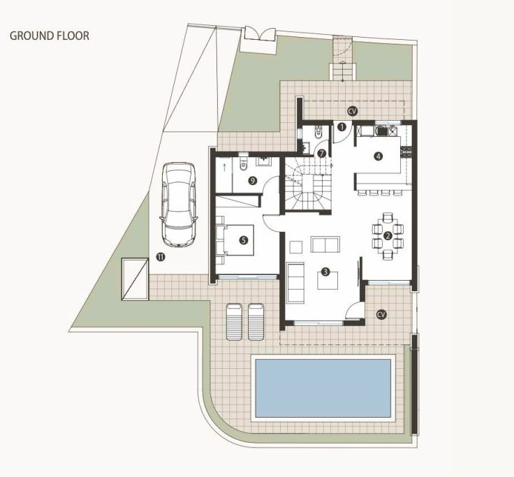4 BR Villa in Pegeia, Paphos photo 11