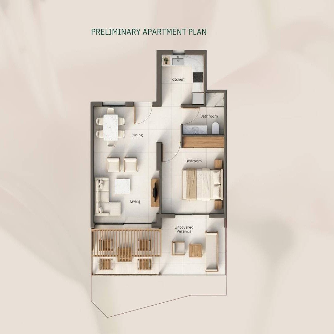 1 BR Apartment in Geroskipou, Paphos photo 12