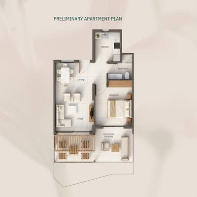 1 BR Apartment in Geroskipou, Paphos thumbnail 12
