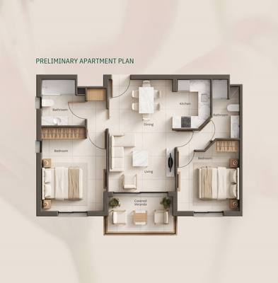 2 BR Apartment in Geroskipou, Paphos thumbnail 12