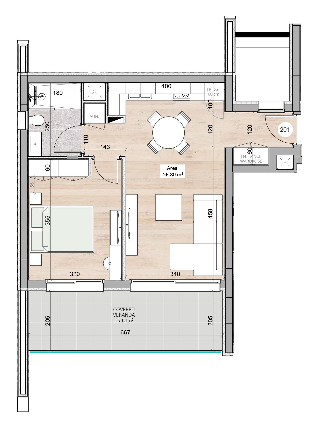 1 BR Apartment in Kapsalos, Limassol photo 6