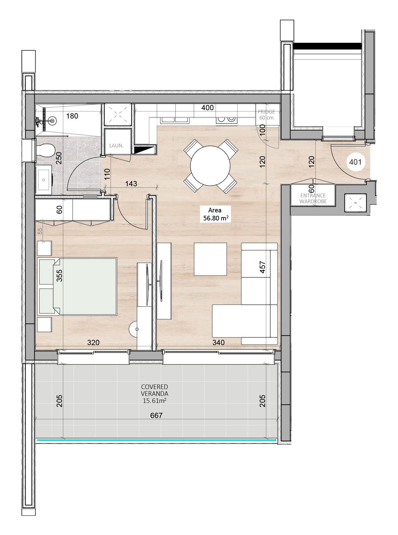 1 BR Apartment in Kapsalos, Limassol photo 6