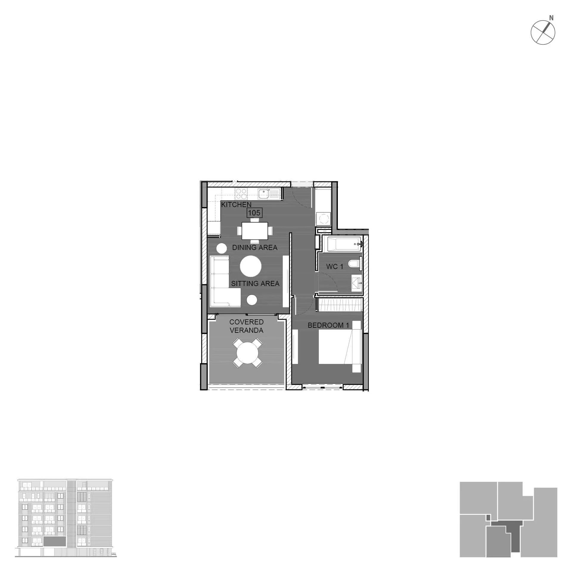 1 BR Apartment in Germasogeia photo 11