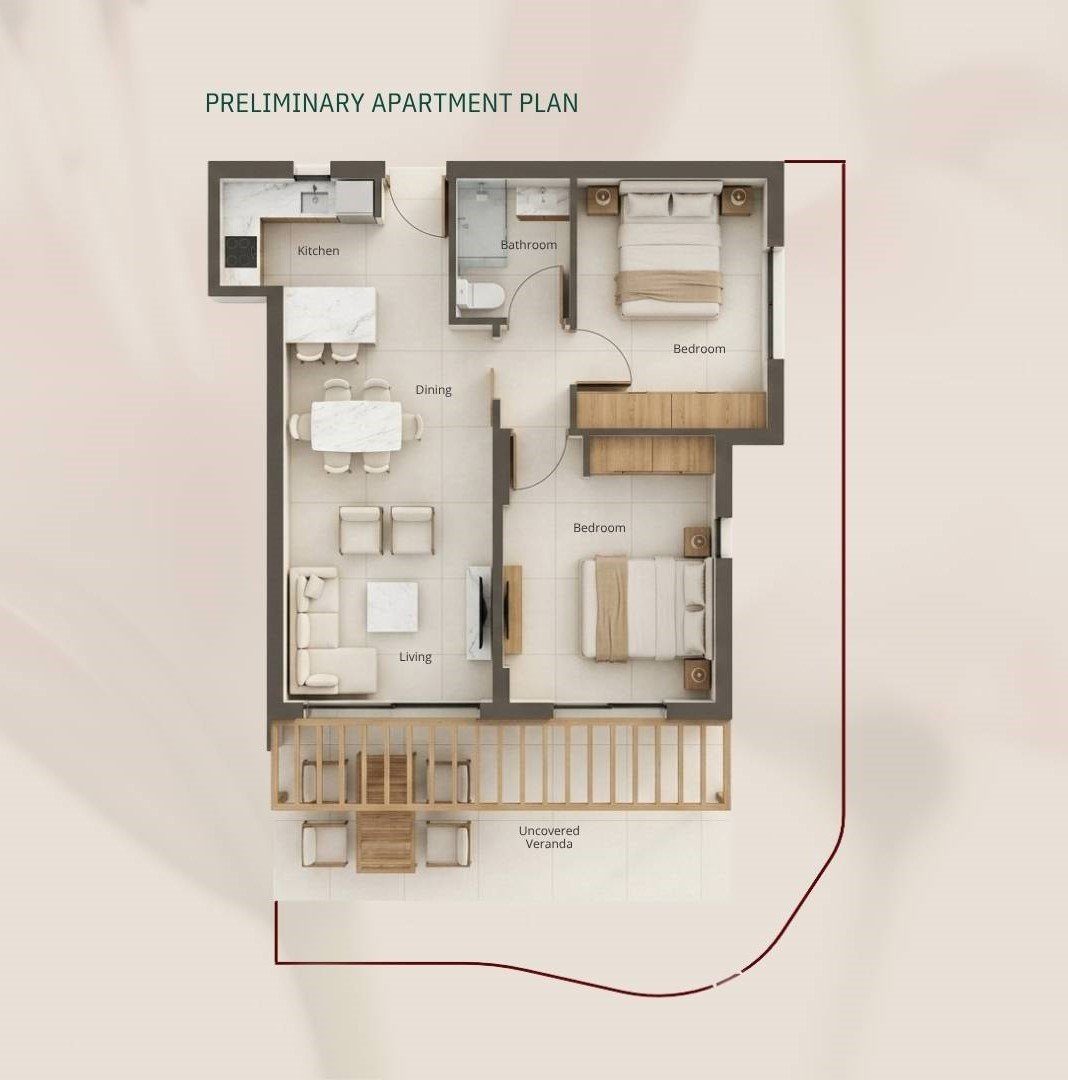 2 BR Apartment in Geroskipou, Paphos photo 11