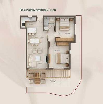 2 BR Apartment in Geroskipou, Paphos thumbnail 11