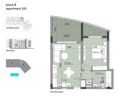 1 BR Apartment in Agios Tychonas, Limassol thumbnail 9