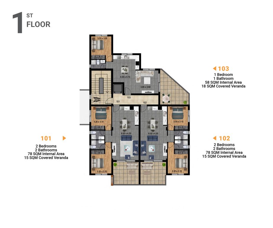 2 BR Apartment in Parekklisia, Limassol photo 6