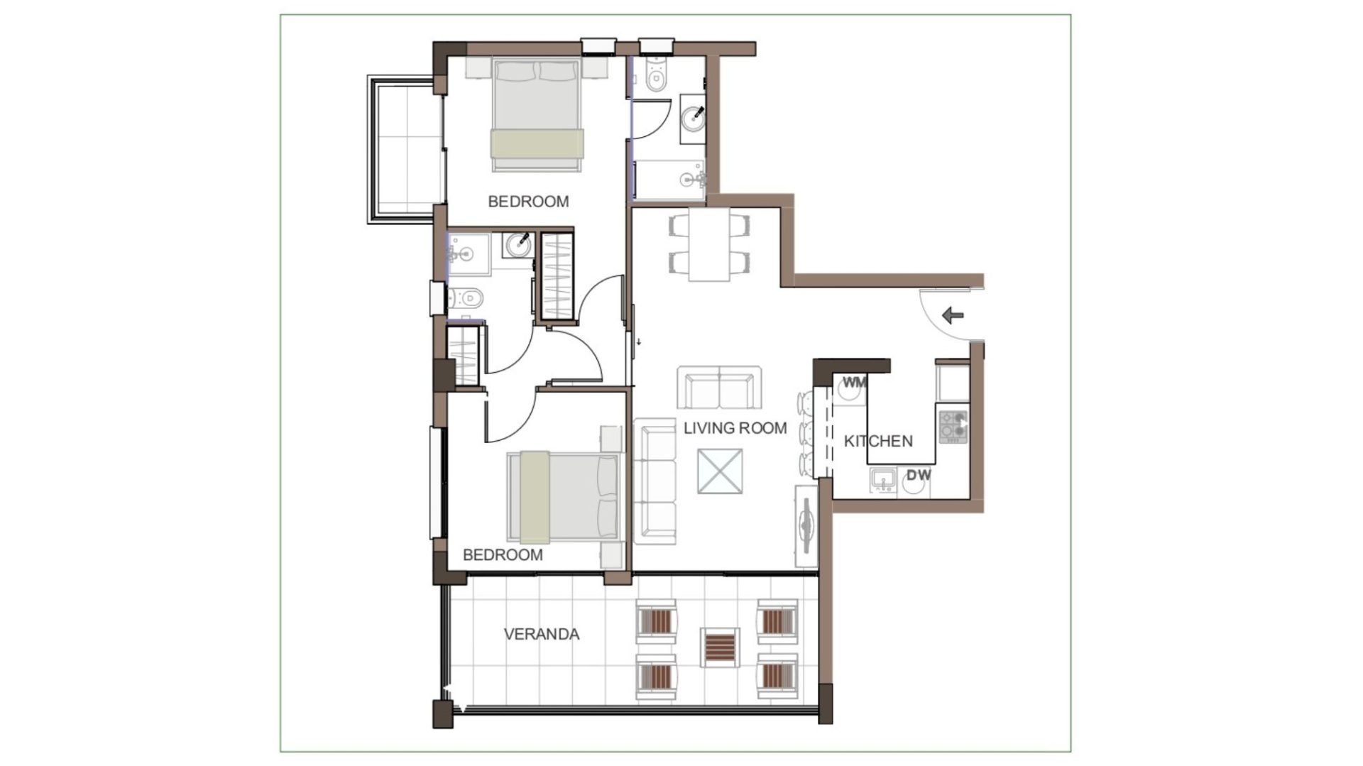 2 BR Apartment in Trachoni, Limassol photo 10