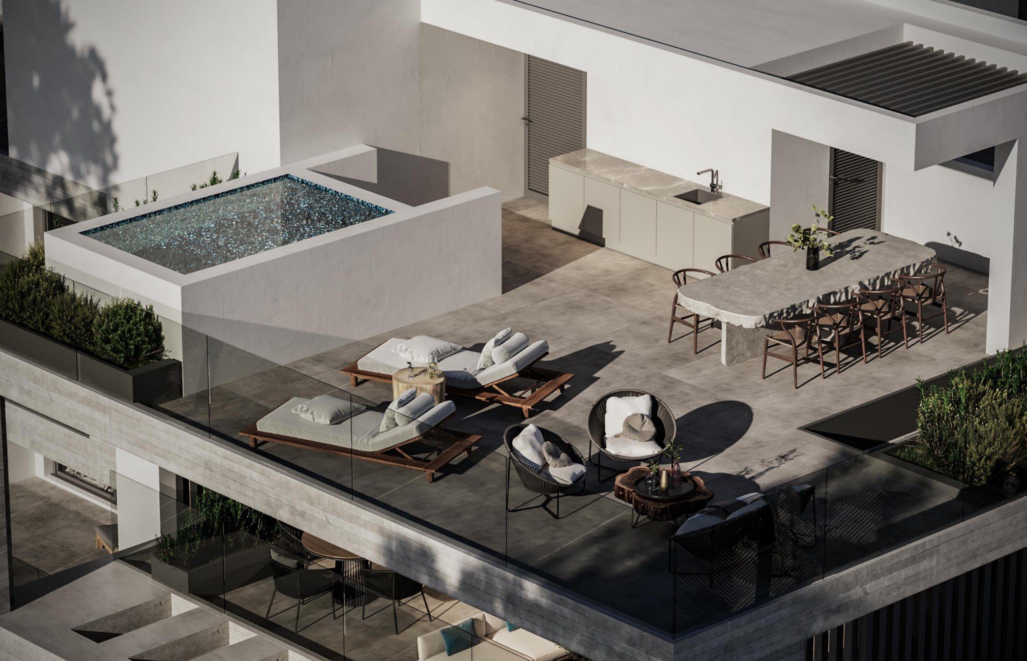 3 BR Penthouse with private swimming pool in Chrysopolitissa, Larnaca photo 5