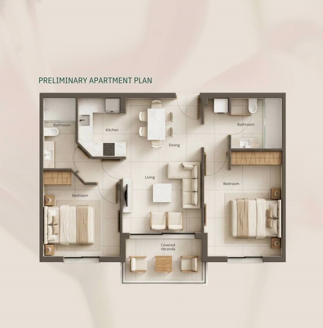2 BR Apartment in Geroskipou, Paphos photo 11