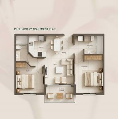 2 BR Apartment in Geroskipou, Paphos thumbnail 11