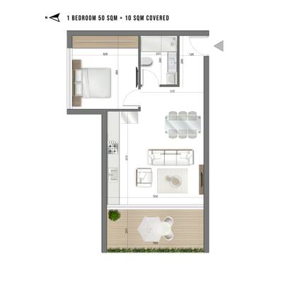 1 BR Apartment in Agios Nicolaos, Limassol thumbnail 10